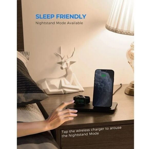 Seneo 2 In 1 Wireless Charging Stand For Apple Iphone & IWatch - Picture 10 of 10